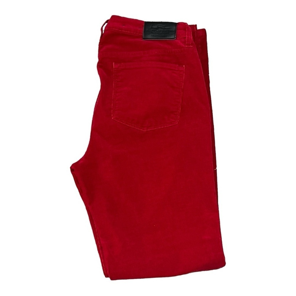 Lauren Ralph Lauren Jean Co. Classic Straight Leg Corduroy Pants Red Size 10 - Picture 7 of 8